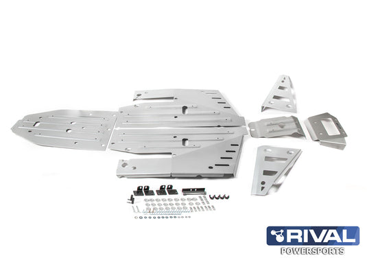 RIVAL Complete skid plate kit - Aluminium Polaris RZR 1000 XP/Turbo 2444.7411.1