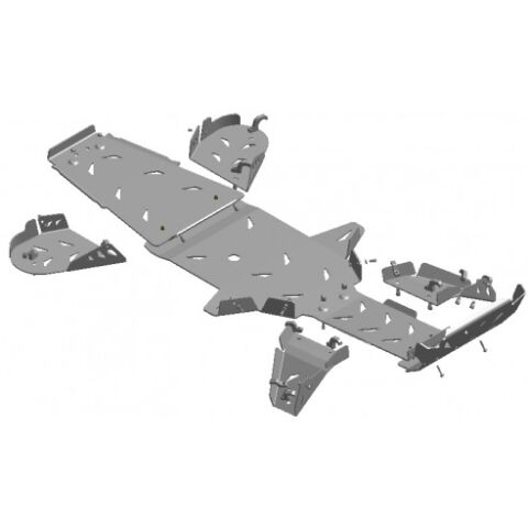 XRW FULL SKID PLATE KIT ALU - GRIZZLY 660 02-05