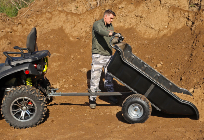 Load image into Gallery viewer, SHARK ATV TRAILER GARDEN 680 BLACK, 2 WHEEL
