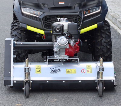 SHARK ATV FRONT MULCHER 100 WITH HONDA GX 270 ENGINE, SILVER COLOR 800-ATVM100