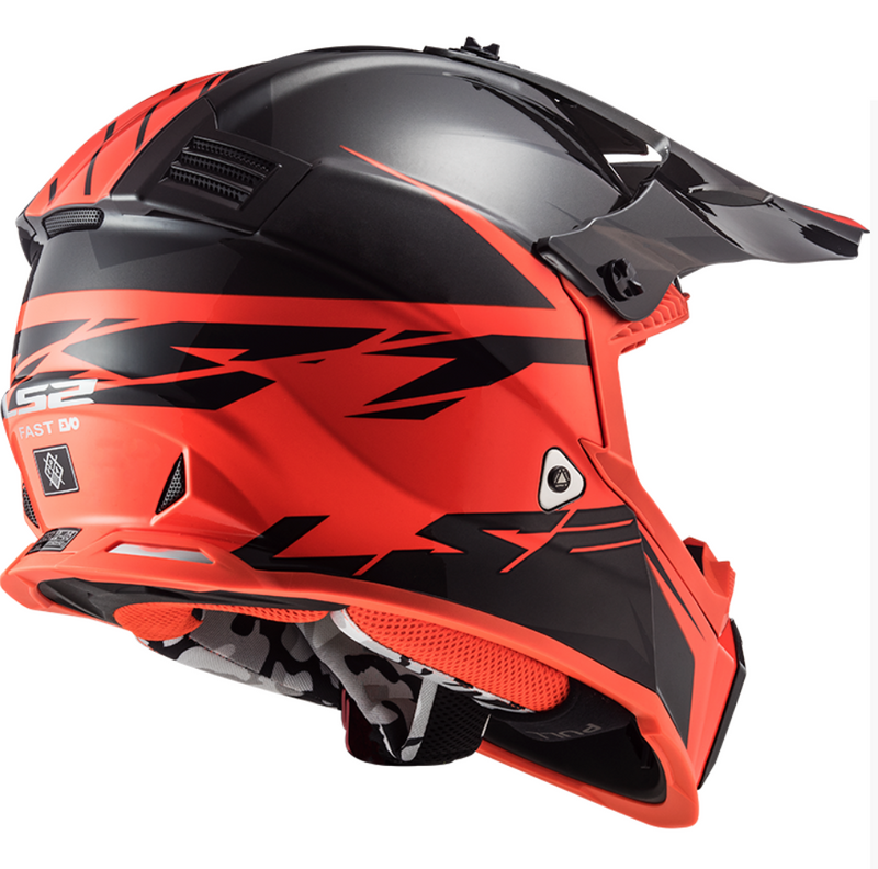 Load image into Gallery viewer, LS2 MX437 FAST EVO ROAR MATT BLACK RED
