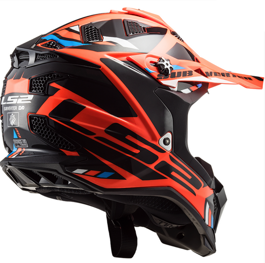 LS2 MX700 SUBVERTER STOMP FLUO ORANGE NOIR