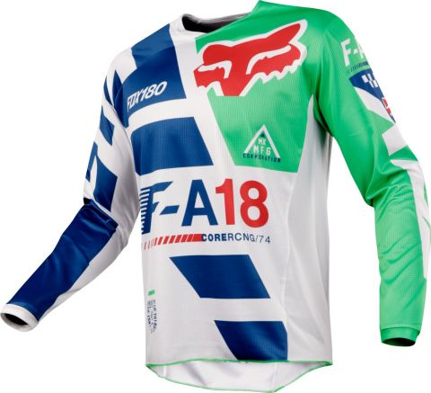 MAILLOT FOX 180 SAYAK - VERT, MX