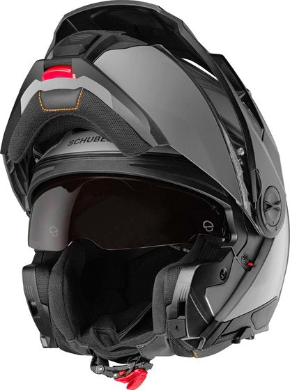 Chargez l&#39;image dans la visionneuse de la galerie, Casque Schuberth E2 Adventure Flip Up gris
