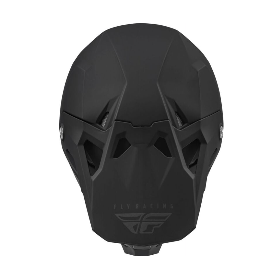 FLY RACING Formula CP Solid Helm - Mattschwarz