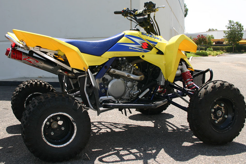 Laden Sie das Bild in Galerie -Viewer, BIG GUN SUZUKI QUADRACER LT-R 450 EVO R ATV VOLLSTÄNDIGES SYSTEM
