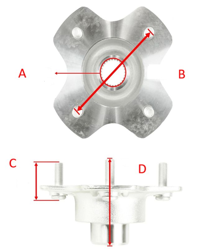 BRONCO REAR WHEEL DRIVE HUB SUZUKI LT-A 450 '07-10 /500 '09-20 /700 '05-07 / 750 '08-20