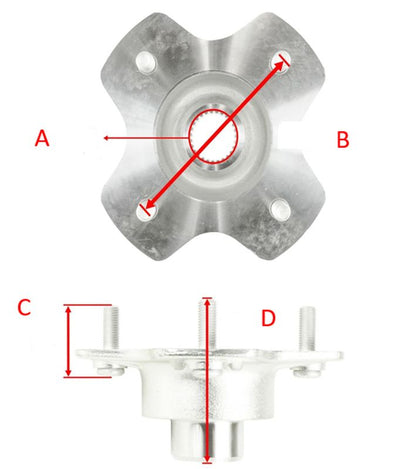 BRONCO REAR WHEEL DRIVE HUB SUZUKI LT-A 450 '07-10 /500 '09-20 /700 '05-07 / 750 '08-20