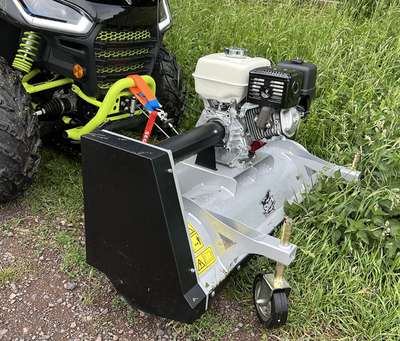 SHARK ATV FRONT MULCHER 100 WITH HONDA GX 270 ENGINE, SILVER COLOR 800-ATVM100