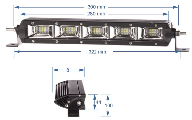 Load image into Gallery viewer, SHARK LED LIGHT BAR , ETI LED, 11&quot;,50W
