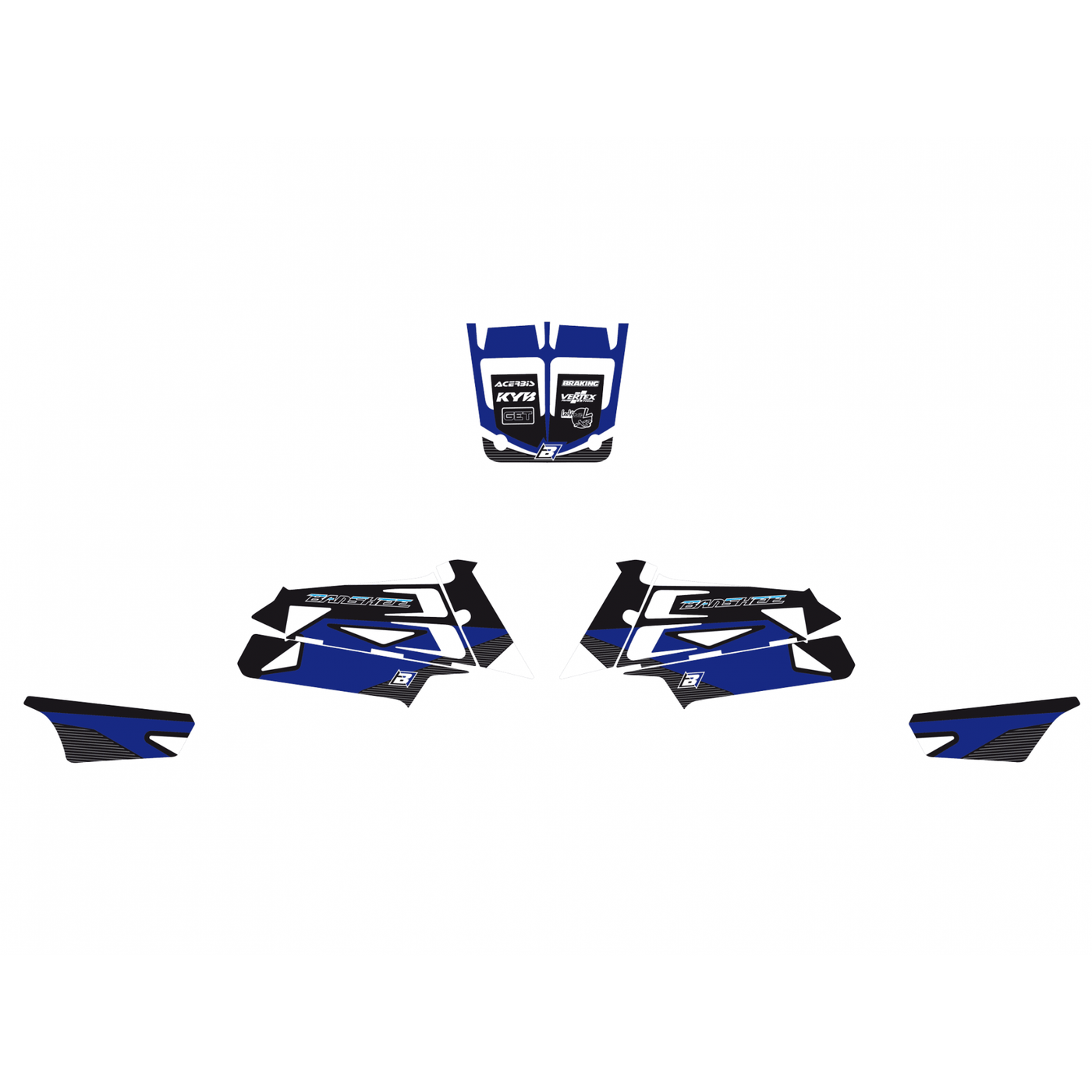 BLACKBIRD-SET AUFKLEBER YAMAHA YFZ350 BANSHEE '86-'06 DREAM 2
