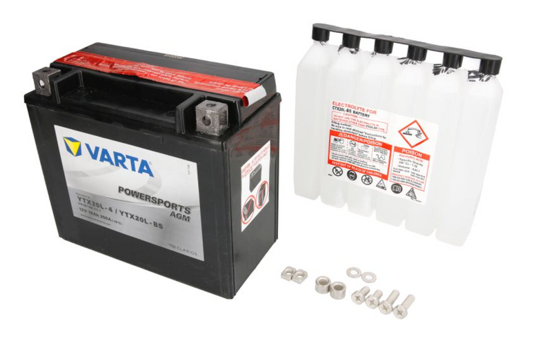 Load image into Gallery viewer, VARTA 12V/18AH (YTX20L-4/YTX20L-BS) TGB 425/525/550/1000, LINHAI 500, 550
