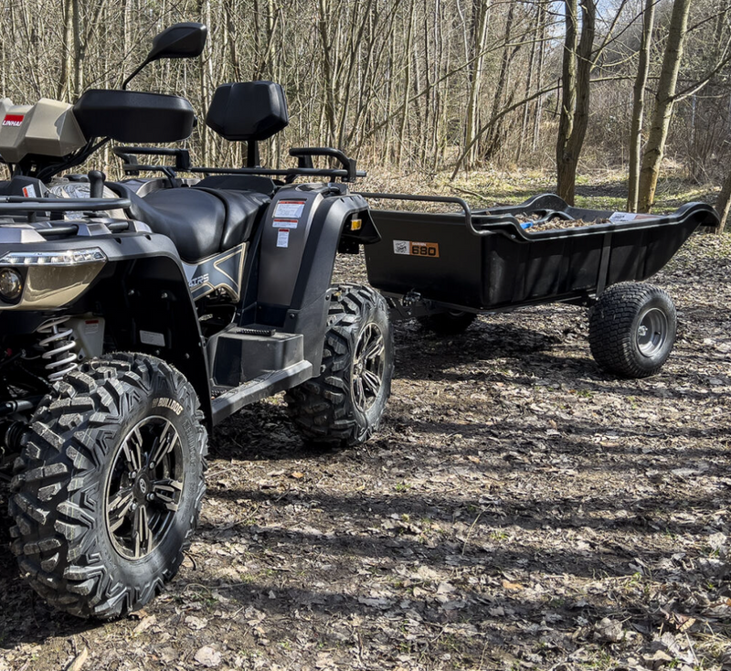 Load image into Gallery viewer, SHARK ATV TRAILER GARDEN 680 BLACK, 2 WHEEL
