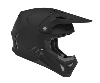 FLY RACING Formula CP Solid Helm - Mattschwarz