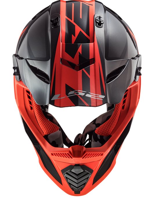 LS2 MX437 FAST EVO ROAR MATT SCHWARZ ROT