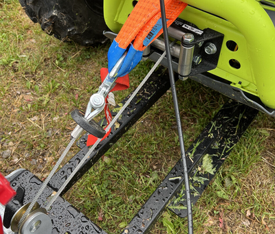 SHARK ATV FRONT MULCHER 100 WITH HONDA GX 270 ENGINE, SILVER COLOR 800-ATVM100