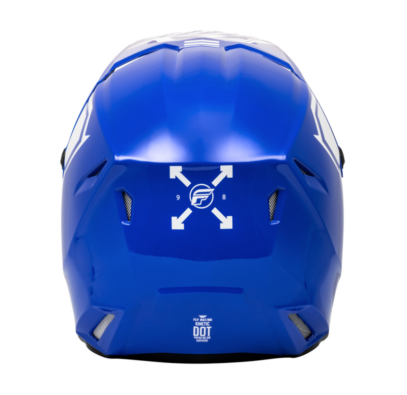 Load image into Gallery viewer, FLY RACING Kinetic Menace Helmet - Blue/White

