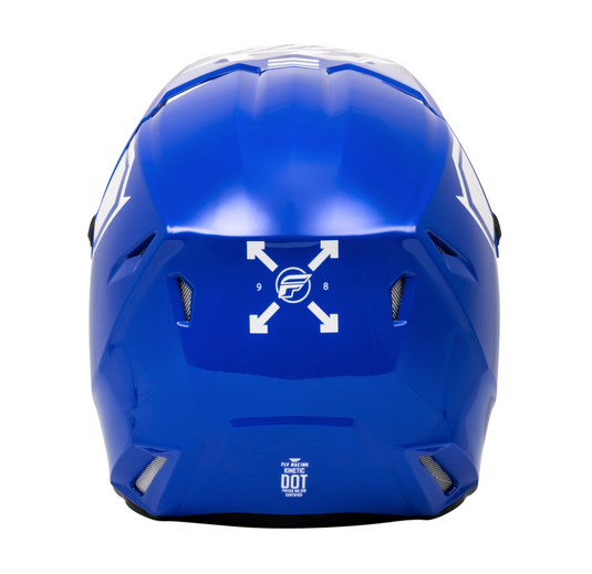 FLY RACING Kinetic Menace Helmet - Blue/White