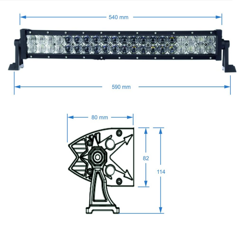 Load image into Gallery viewer, SHARK LED LIGHT BAR 20&quot;, CURVED, 120W, R 560 MM - 5D
