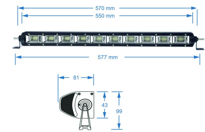 Load image into Gallery viewer, SHARK LED LIGHT BAR , ETI LED, 21,5&quot;,100W
