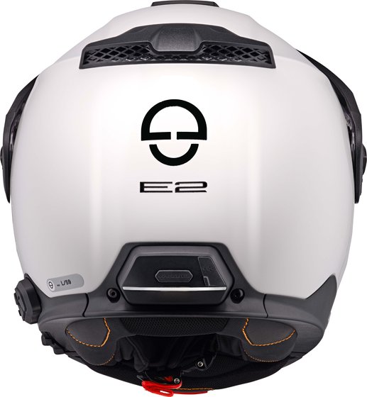 Chargez l&#39;image dans la visionneuse de la galerie, Casque Schuberth E2 Adventure Flip Up blanc
