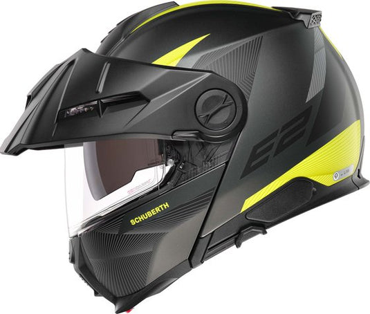 Schuberth E2 Defender matt gelb/grau Klapphelm