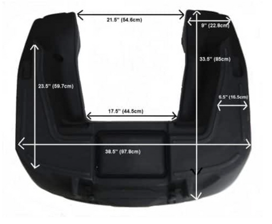 ART Touring ATV-Gepäckbox hinten, schwarz, 125 l