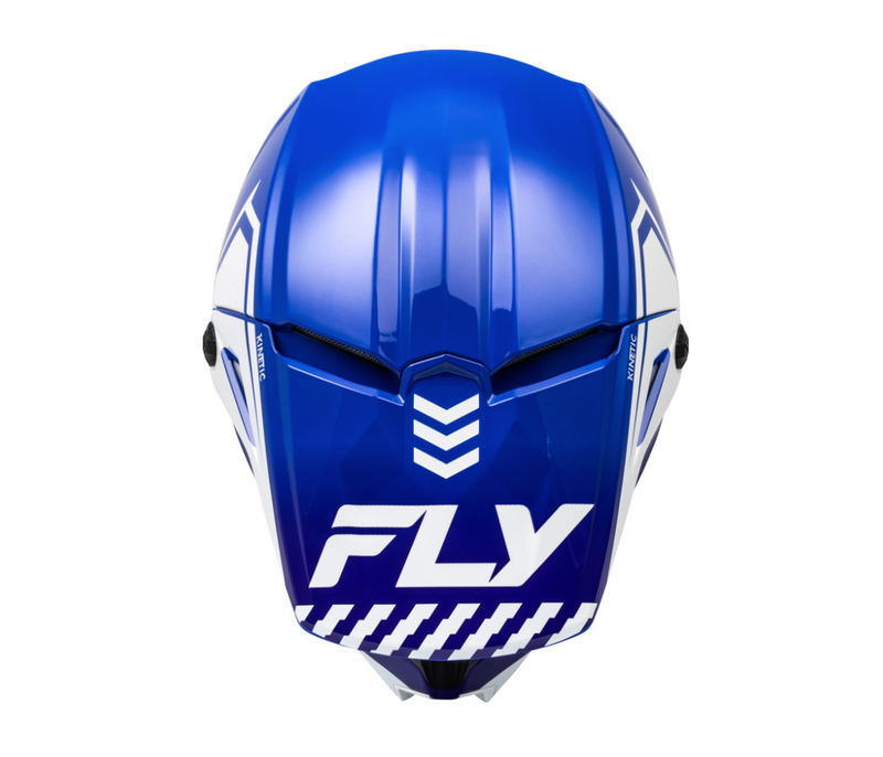 Load image into Gallery viewer, FLY RACING Kinetic Menace Helmet - Blue/White
