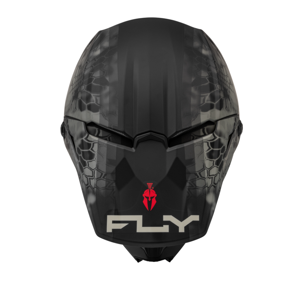 FLY RACING Kinetic SE Helm - Matt Moosgrau/Schwarz