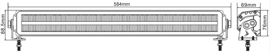 SHARK LED-LICHTLEISTE EU-HOMOLOGIERT OSRAM 22", 108W