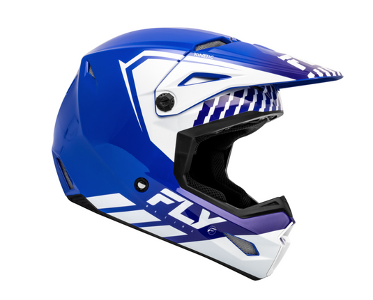 FLY RACING Kinetic Menace Helm - Blau/Weiß