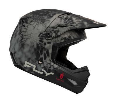 FLY RACING Kinetic SE Helm - Matt Moosgrau/Schwarz