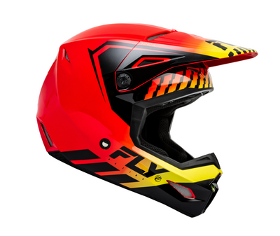 FLY RACING Kinetic Menace Helmet - Red/Black/Yellow