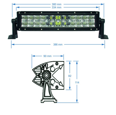 SHARK LED LIGHT BAR,5D,13.5",72W