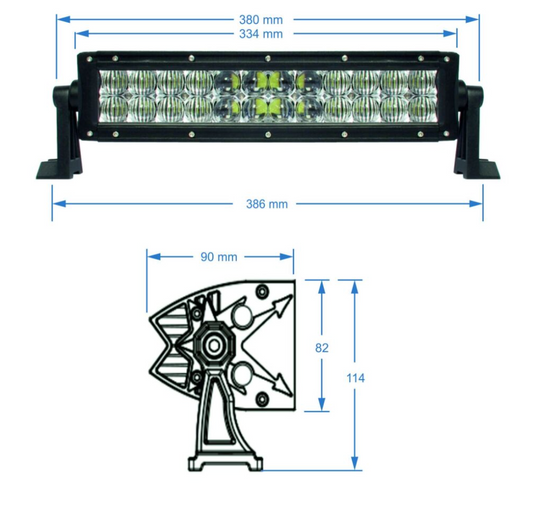 SHARK LED LIGHT BAR,5D,13.5