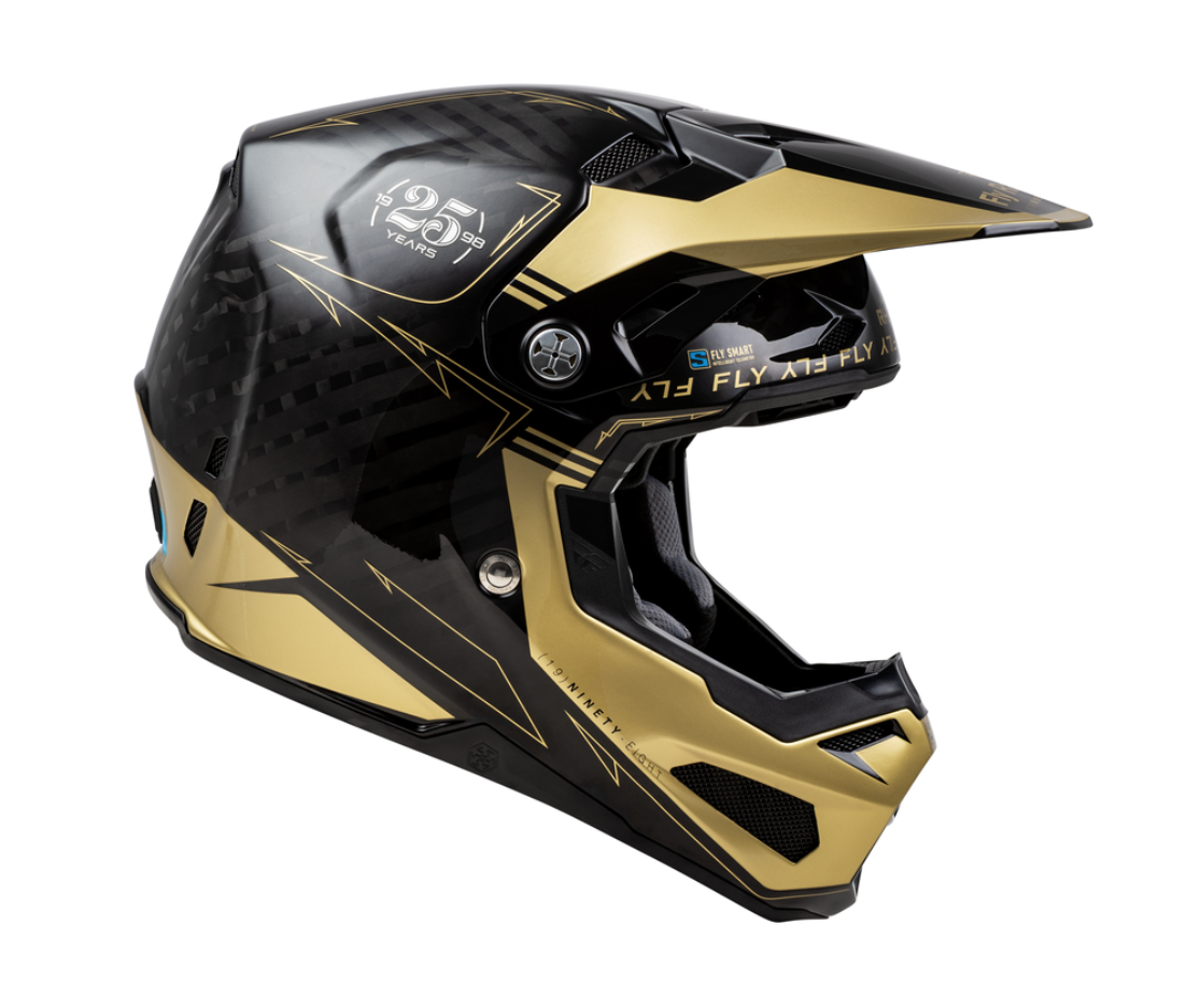 FLY RACING Formula Smart Carbon Legacy Helmet - Black/Gold