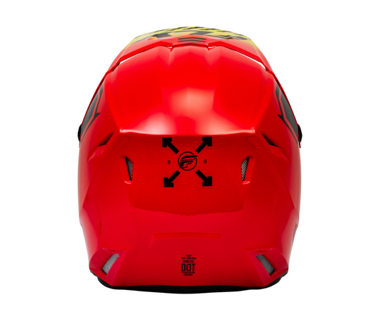 FLY RACING Kinetic Menace Helmet - Red/Black/Yellow