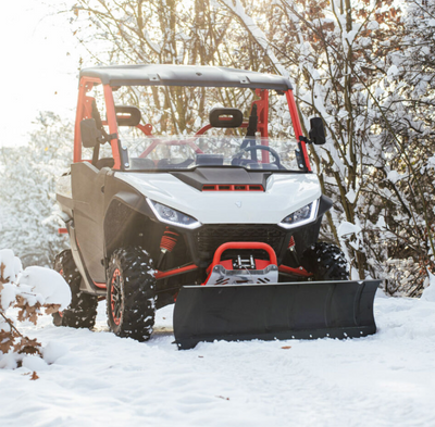 SHARK SCHNEEPFLUG ATV / UTV – STAHL, SCHWARZ, MIT SCHNELLADAPTER