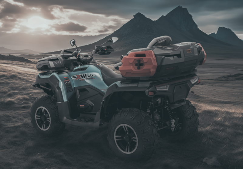 Laden Sie das Bild in Galerie -Viewer, TESSERACT ATV ​​HINTERE GEHÄUSEBOX FÜR GOES / LONCIN XWOLF 700
