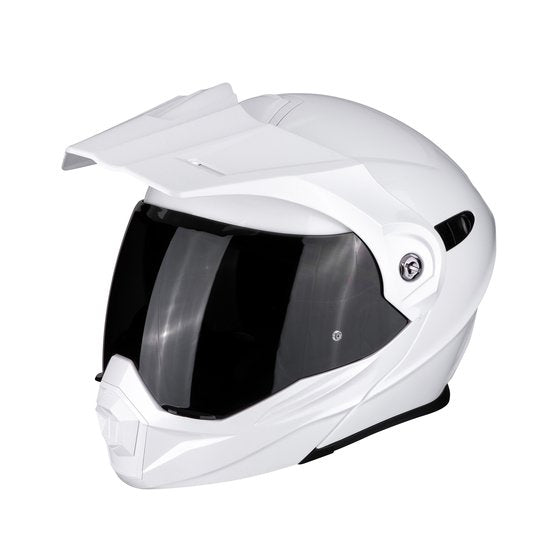SCORPION Adx-1 solid white ADVENTURE HELMET
