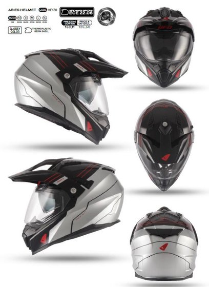 UFO Integral/dual helmet with visor