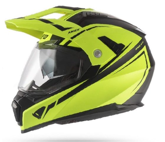 UFO Aries offroad / dual / tourer / crossover helmet with windshield, visor and sunblock