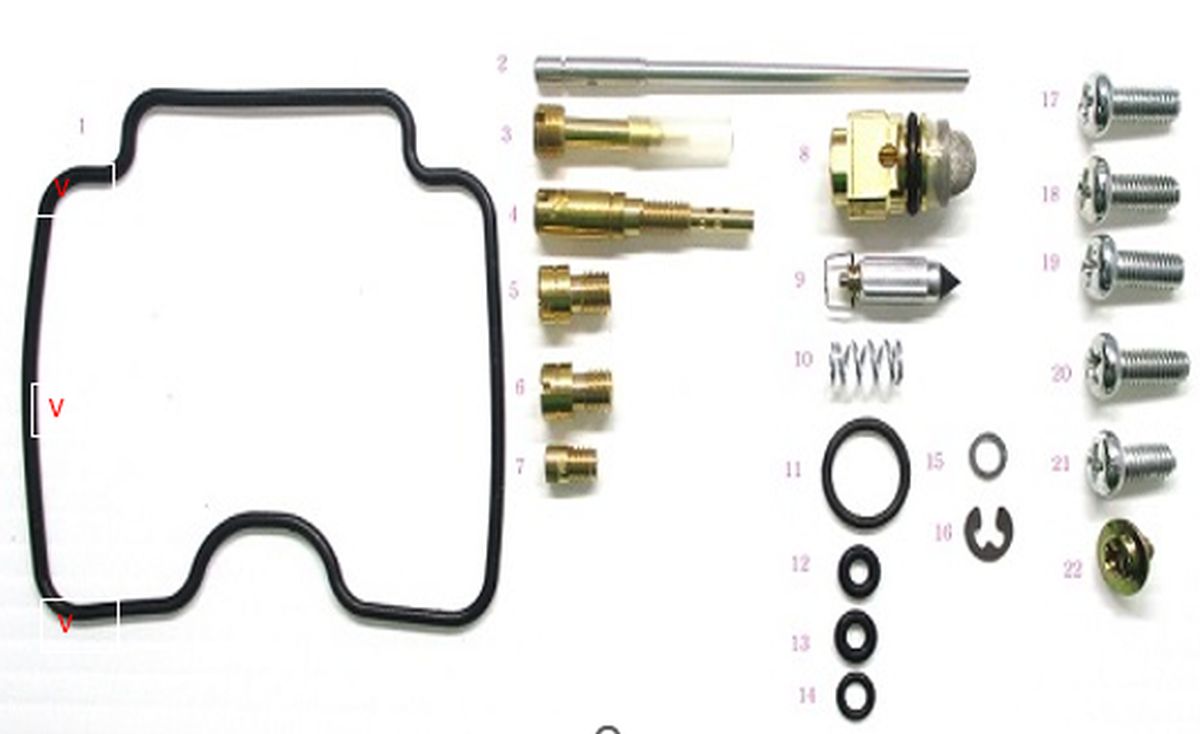 BEARING WORX CARBURETOR REPAIR KIT ARCTIC CAT DVX 400 '04-'08