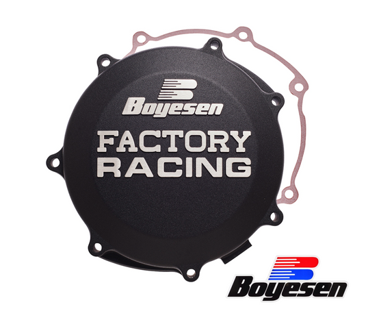 BOYESEN Factory Racing Clutch Cover Black - Yamaha YFZ450 CC-38AB