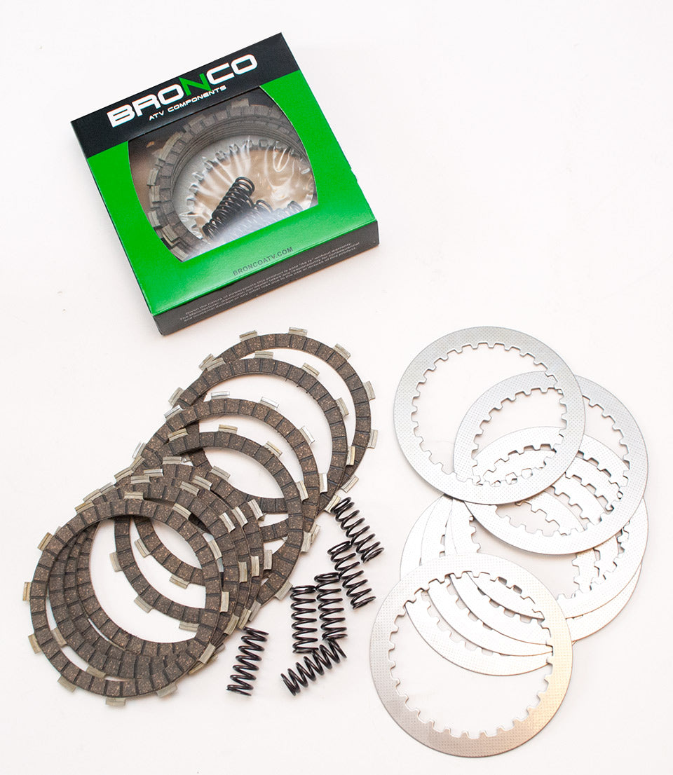 BRONCO CLUTCH DISCS, SPACERS AND SPRINGS SET YAMAHA YFM350 RAPTOR 04-12, YFM350 BIG BEAR/ WARRIOR 87-04