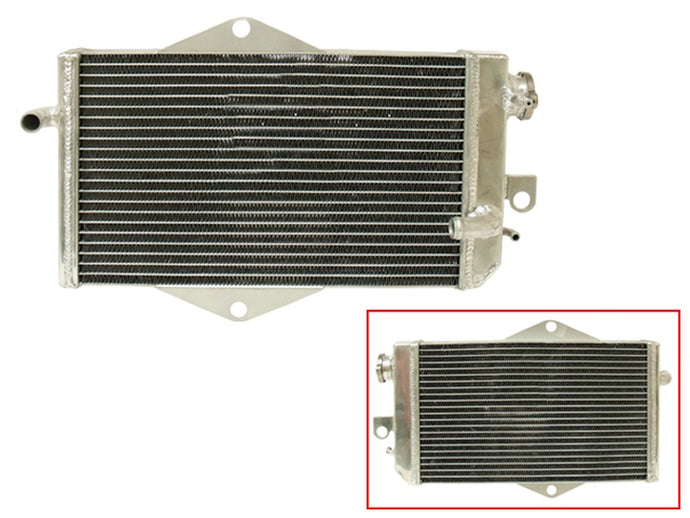 RADIATEUR BRONCO YAMAHA YFZ 350 BANSHEE '87-07 RENFORCÉ À CAPACITÉ AUGMENTÉE (AVEC BOUCHON)