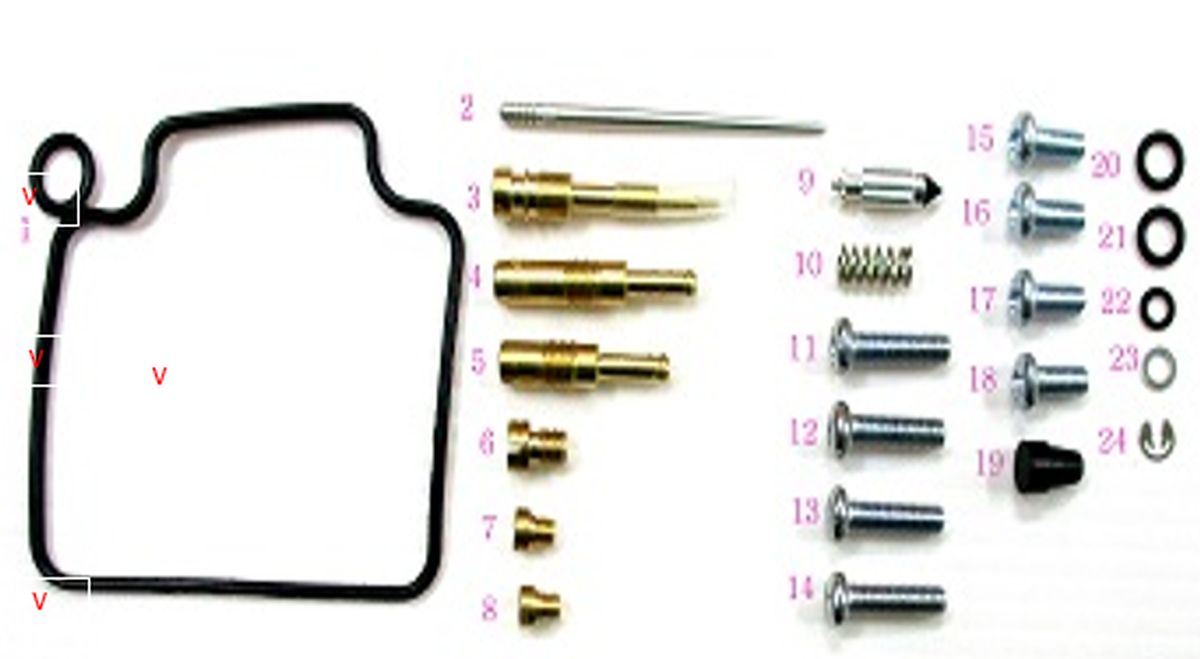 BEARING WORX CARBURETOR REPAIR KIT HONDA TRX 300/TRX 300FW FOURTRAX '91-'00