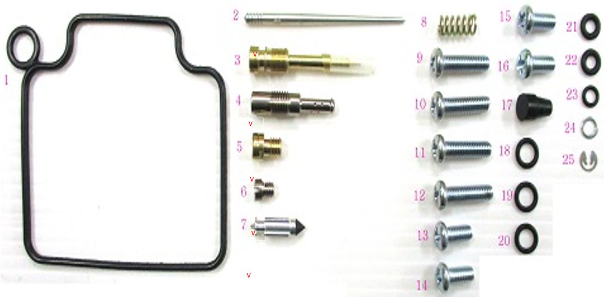 BEARING WORX CARBURETOR REPAIR KIT HONDA TRX 350 '00-'03