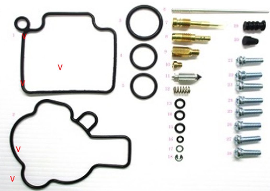 BEARING WORX CARBURETOR REPAIR KIT HONDA TRX 450R '04-'05