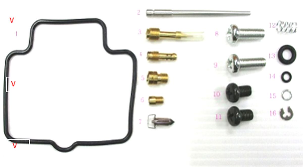 BEARING WORX CARBURETOR REPAIR KIT SUZUKI LT-F 250 OZARK '02-'14